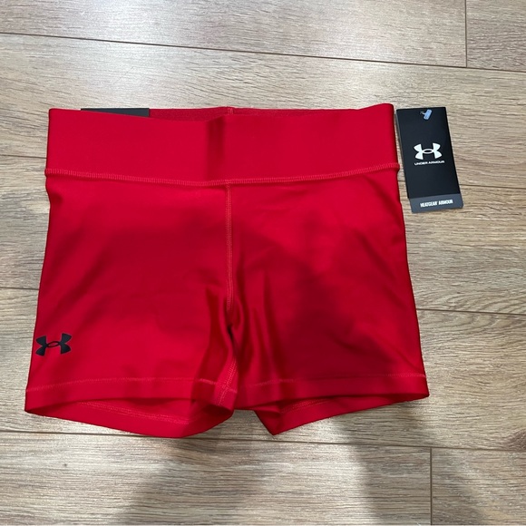 Under Armour Women's Red Shorts - Picture 1 of 6